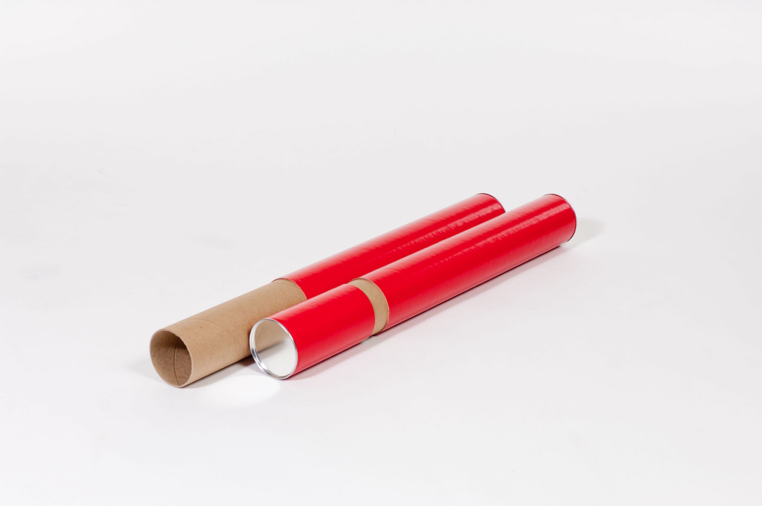 3x24" Red Telescoping Tube (24/Case) $75.83/piece - Packingstuff.com 3 Piece Red Telescoping Tube